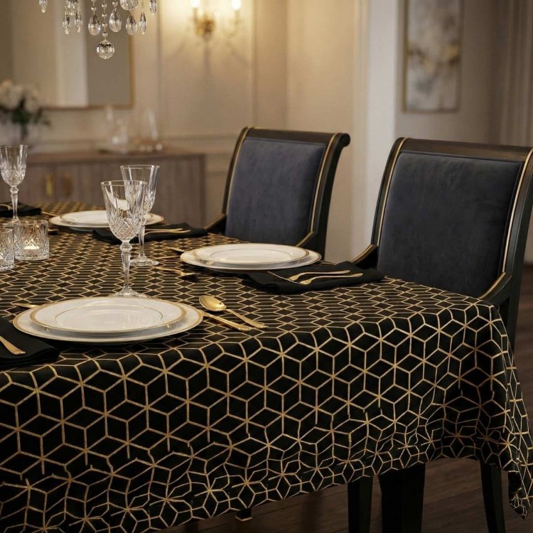 Glamour czarno-złoty aranżacja