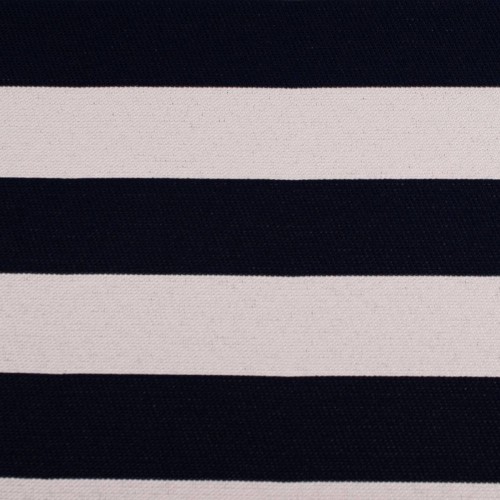 Granatowy materiał tapicerski w pasy Rokoko, wytrzymała tkanina na obicia foteli i kanap