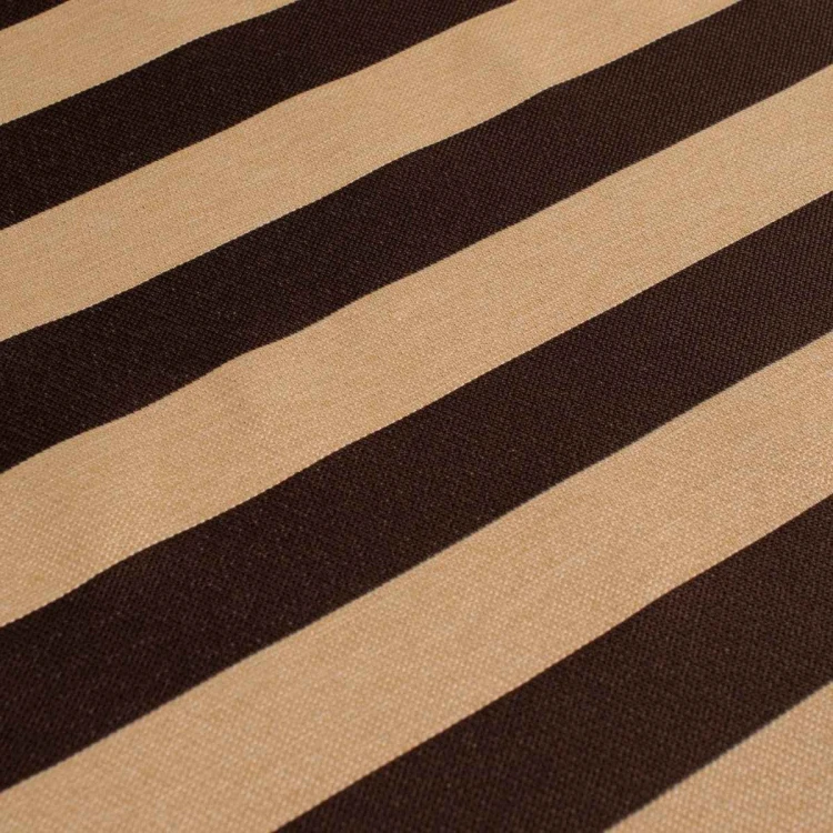 Grafitowy materiał tapicerski w pasy Rokoko, wytrzymała tkanina na obicia foteli i kanap